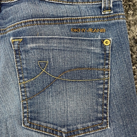DKNY Jeans soho denim bootcut cotton spandex blue jeans women’s size 12R - Picture 6 of 14